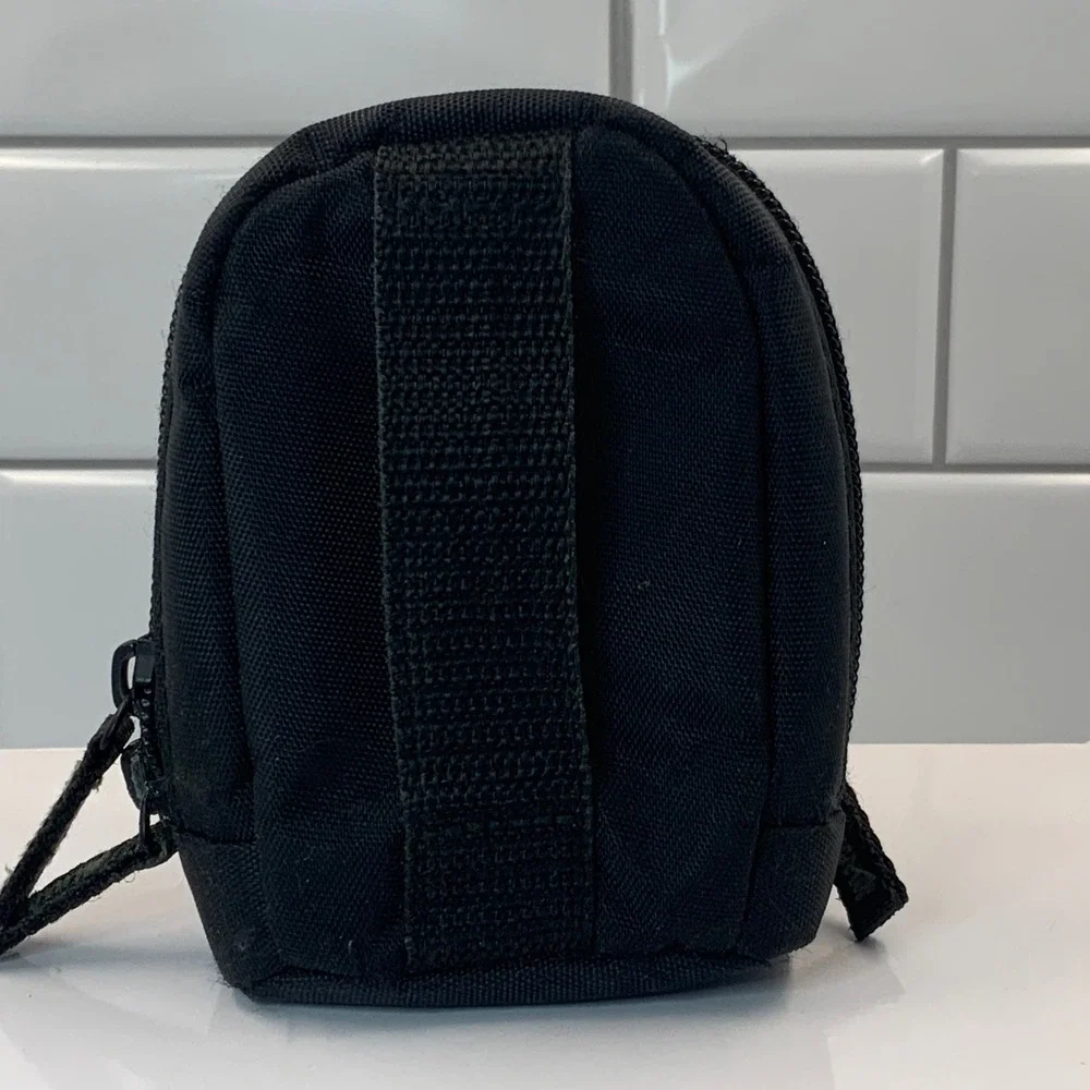 Case Logic Small Camera Pouch Accessory Bag Black Green Belt Loop Zip Case
